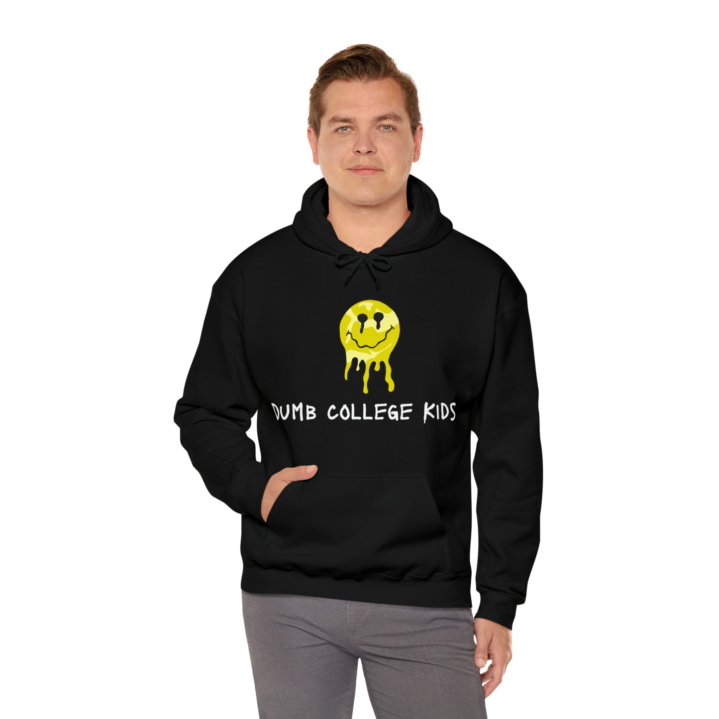 SMILEY FACE & FROG CUSTOM DCK DARK HOODIES Unisex Heavy Blend™ Hooded Sweatshirt