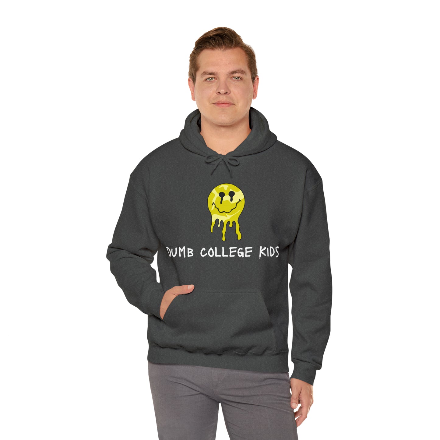 SMILEY FACE & FROG CUSTOM DCK DARK HOODIES Unisex Heavy Blend™ Hooded Sweatshirt