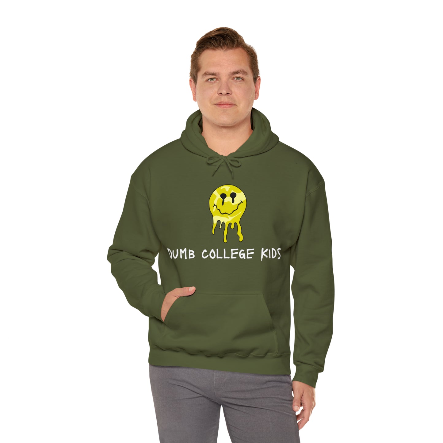 SMILEY FACE & FROG CUSTOM DCK DARK HOODIES Unisex Heavy Blend™ Hooded Sweatshirt