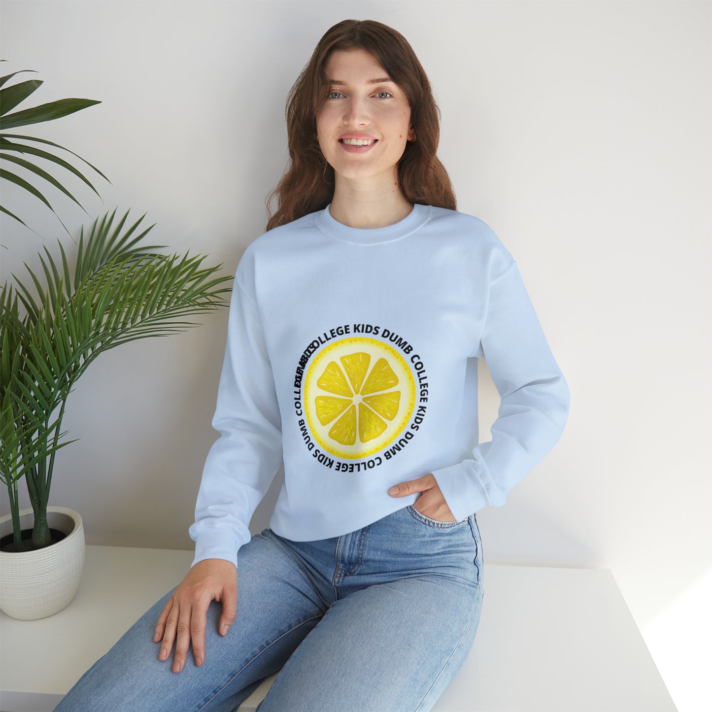 "LEMON DCK" Heavy Blen Crewneck Sweatshirt