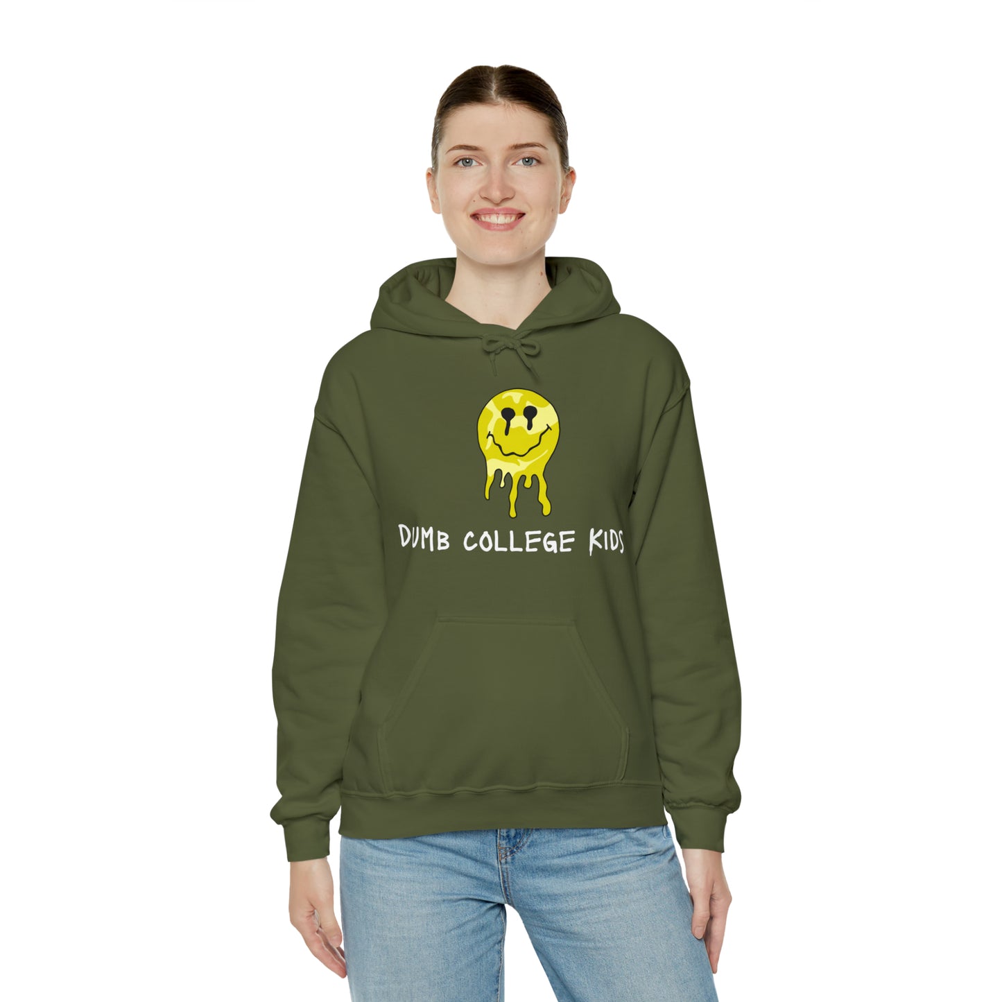 SMILEY FACE & FROG CUSTOM DCK DARK HOODIES Unisex Heavy Blend™ Hooded Sweatshirt