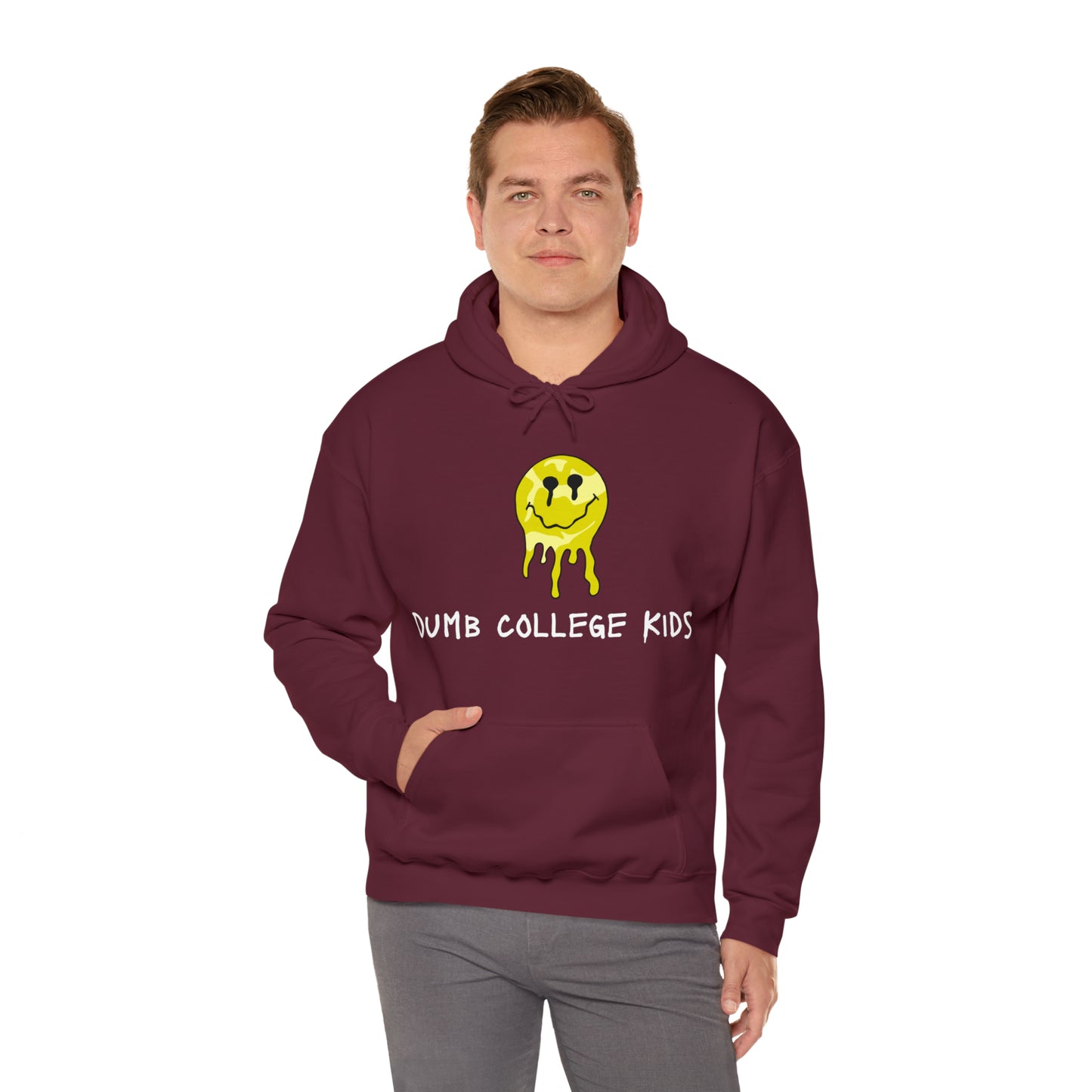 SMILEY FACE & FROG CUSTOM DCK DARK HOODIES Unisex Heavy Blend™ Hooded Sweatshirt