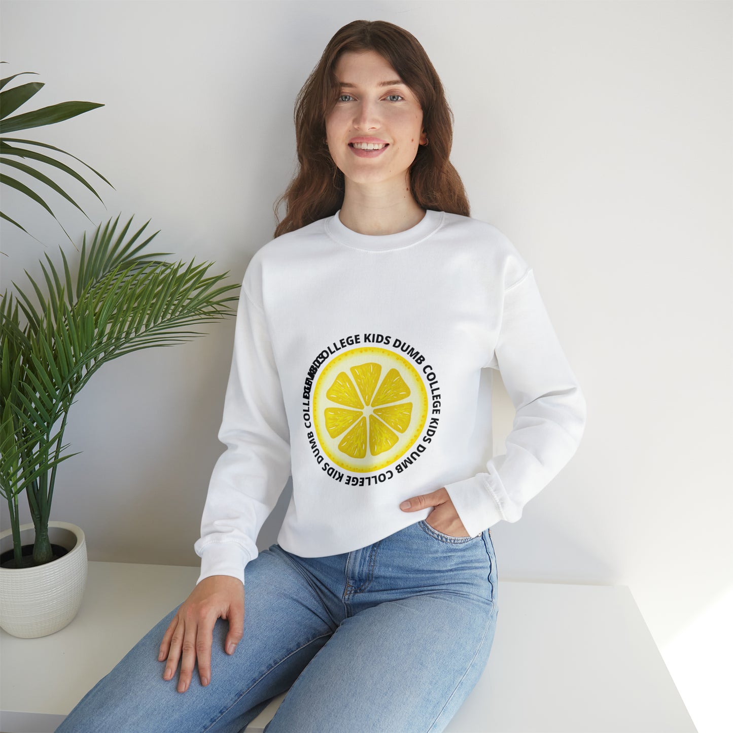 "LEMON DCK" Heavy Blen Crewneck Sweatshirt